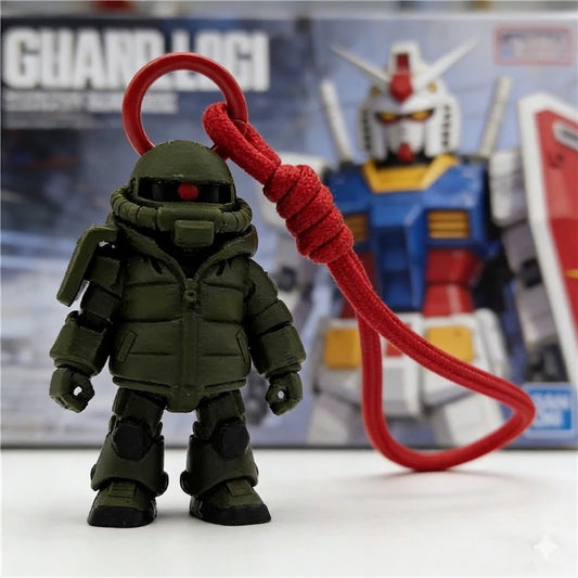 3D Printed Zaku Keychain Bag Charm