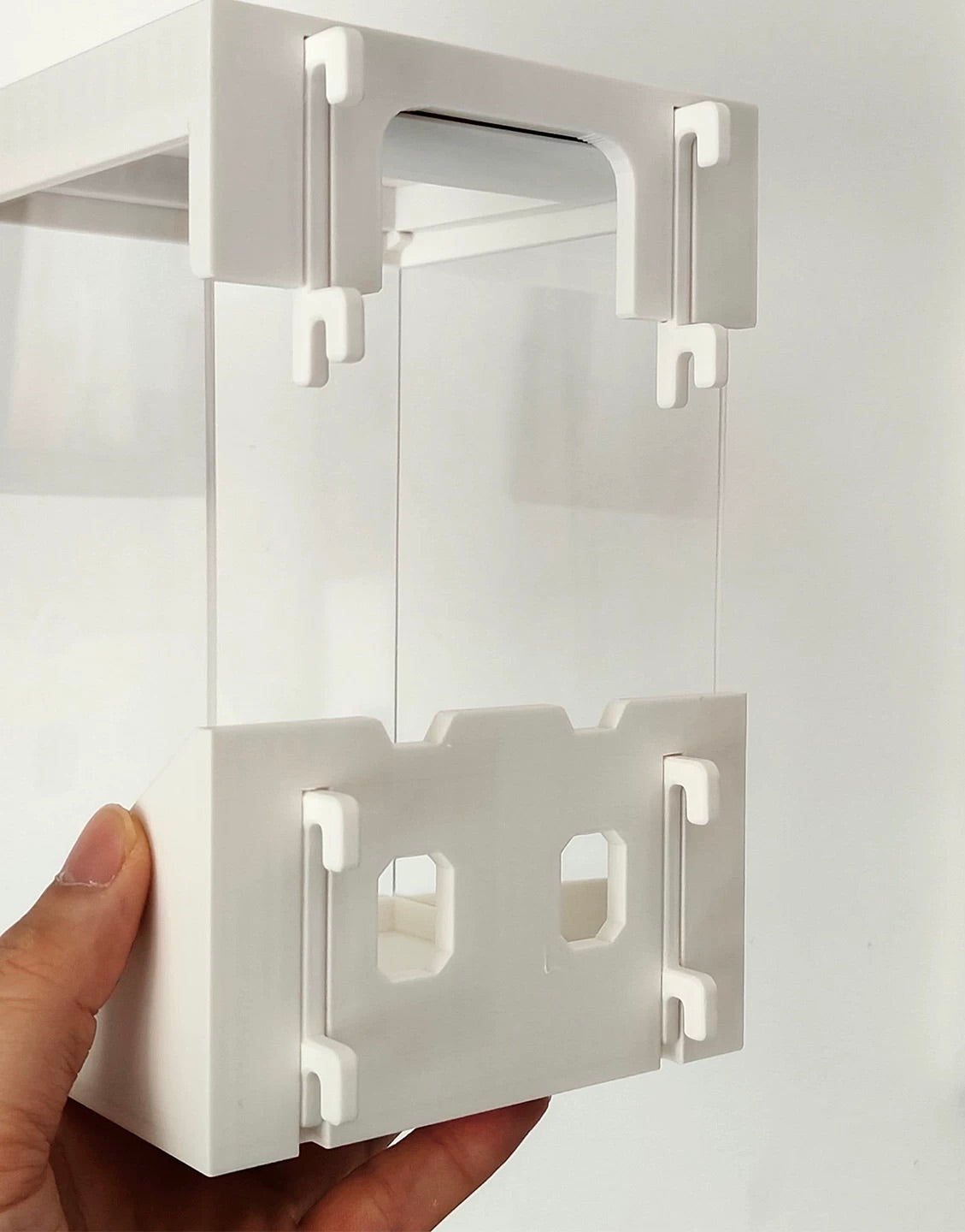 Display Shelf Case for IKEA SKADIS pegboard - showcase Gundam, figures, and models