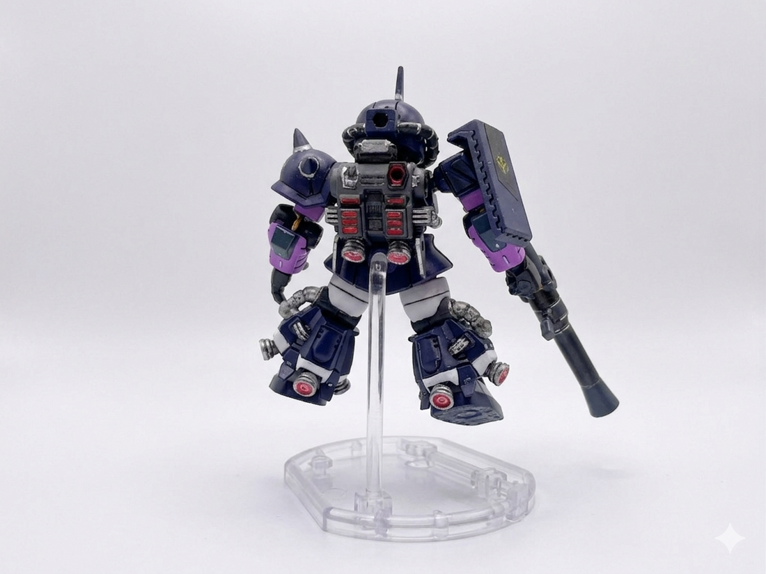 Gunpla painting with toothpick and toilet paper