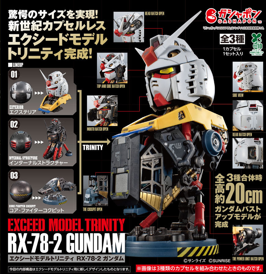 Exceed Model Trinity RX-78-2 Gundam (Set of 3) | Japan Version