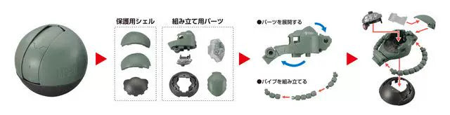 Exceed Model Zaku Head 1 Complete Set of 3 [Pre-order]
