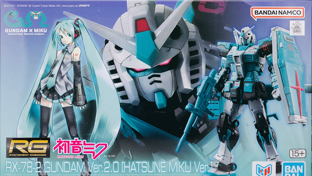 RG 1/144 RX-78-2 Gundam Ver.2.0 Hatsune Miku Ver.