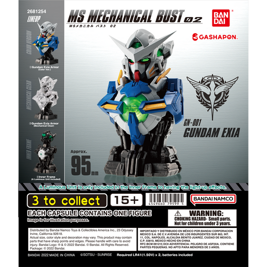 MS Mechanical Bust 02 Complete Set - Gundam Gashapon Capsule