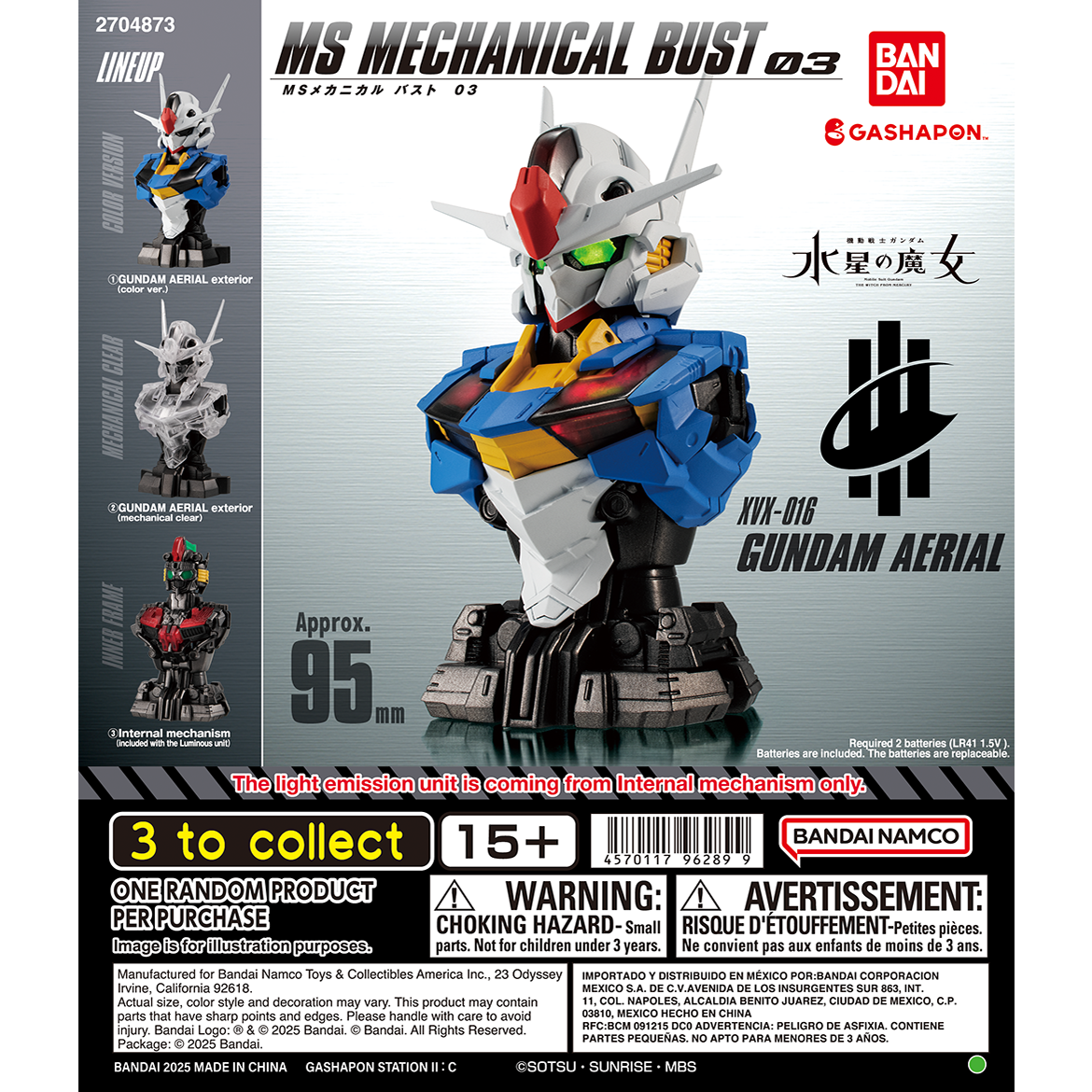MS Mechanical Bust 03 Complete Set - Gundam Gashapon Capsule
