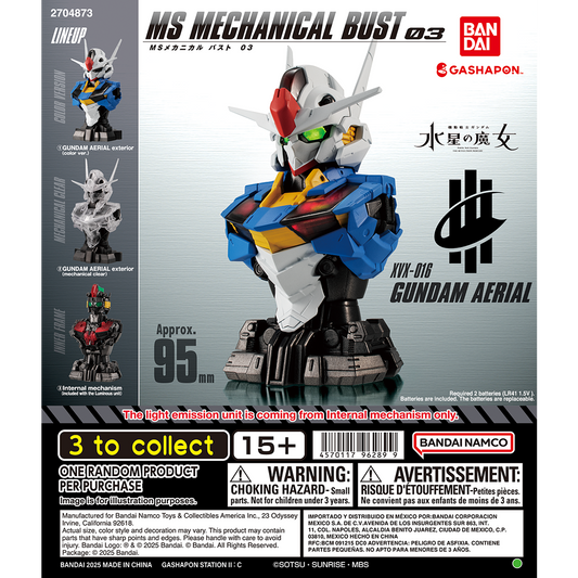 MS Mechanical Bust 03 Complete Set - Gundam Gashapon Capsule