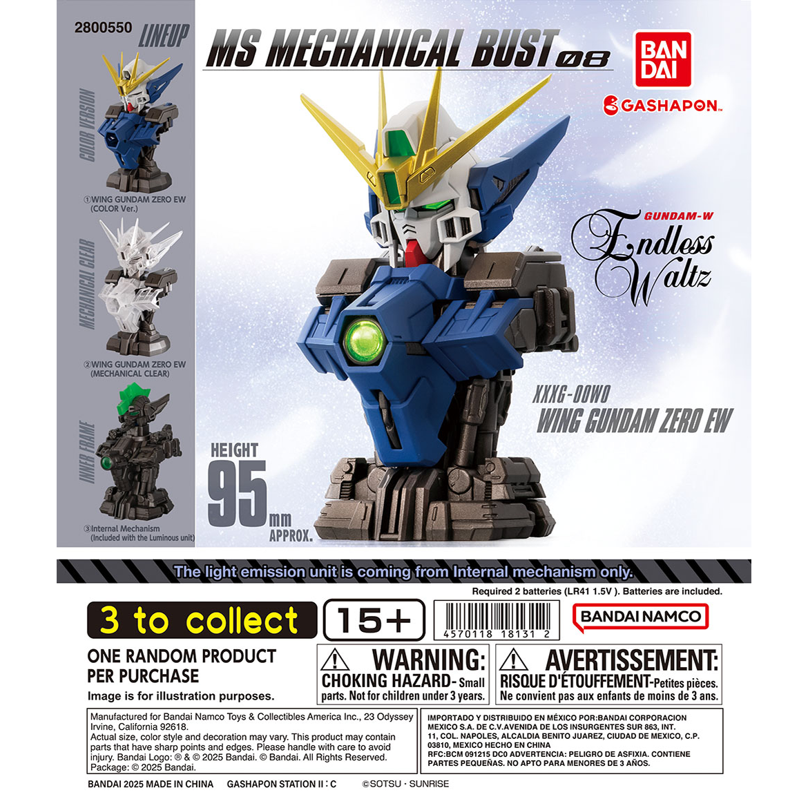 MS Mechanical Bust 08 Complete Set - Gundam Gashapon Capsule