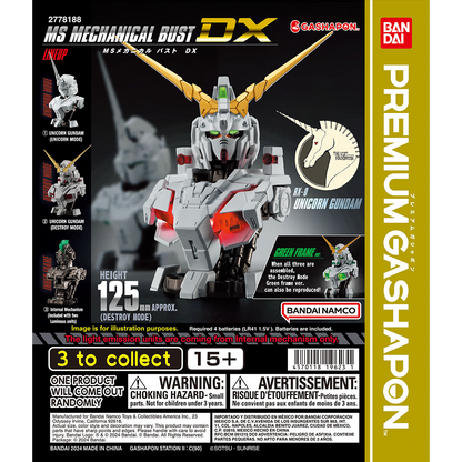 MS Mechanical Bust DX 01 Complete Set - Gundam Gashapon Capsule