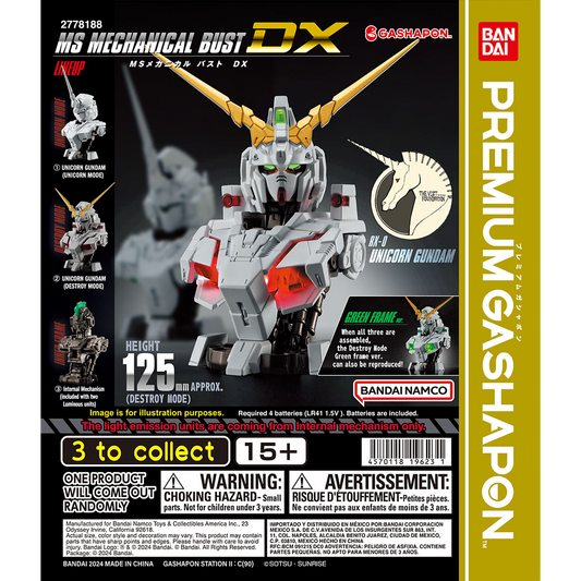 MS Mechanical Bust DX 01 Complete Set - Gundam Gashapon Capsule