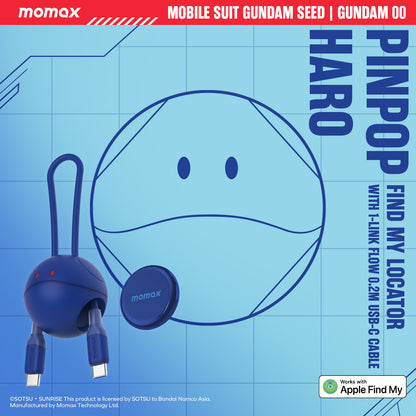 MOMAX Gundam Haro Find My Tracker - Gundam 00 edition (Blue)