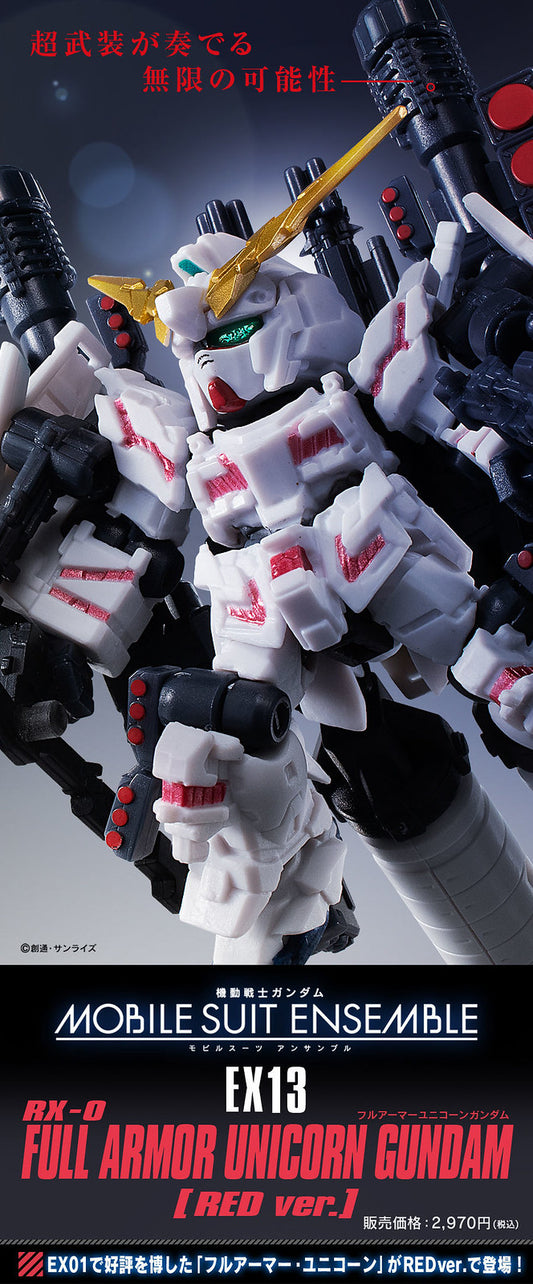 Mobile Suit Ensemble EX13 Full Armor Unicorn Gundam (RED)