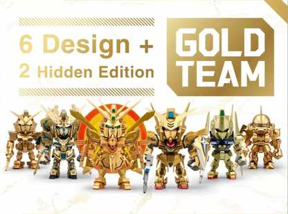 Pop Mart Bandai QMSV Gold Team - Gundam Blind Box