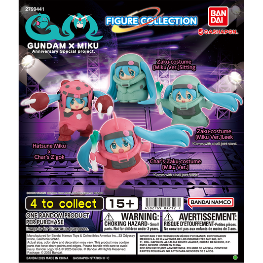 Gundam x Miku Anniversary Special Project Figure Collection Complete Set - Gundam Gashapon Capsule