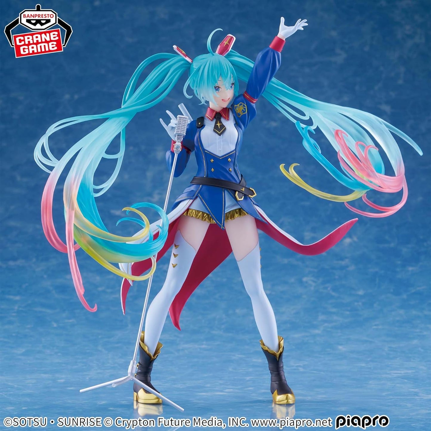 Gundam 45th Anniversary x Hatsune Miku BANPRESTO EVOLVE-GUNDAM Collaboration Figure [Pre-order]