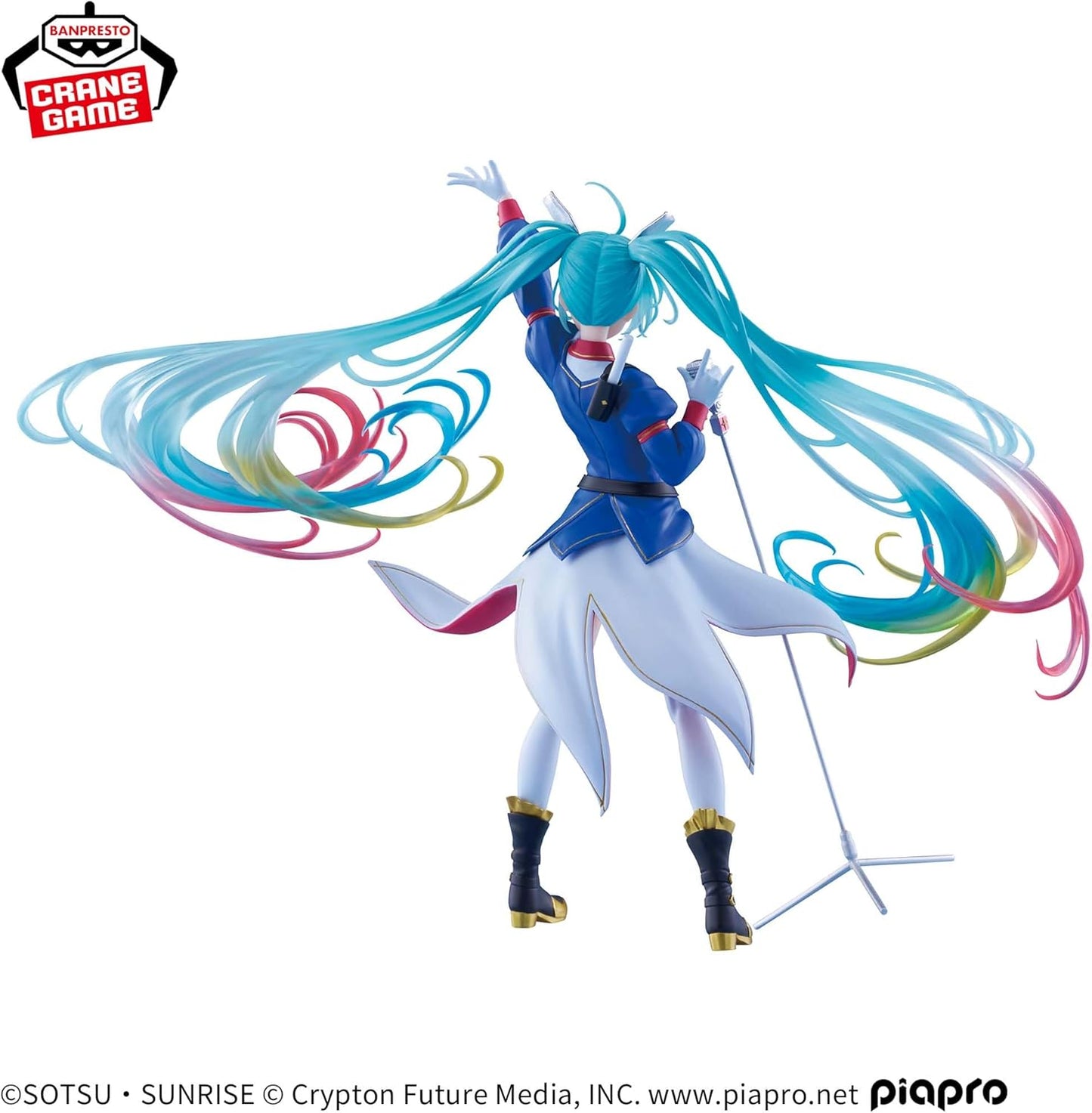 Gundam 45th Anniversary x Hatsune Miku BANPRESTO EVOLVE-GUNDAM Collaboration Figure [Pre-order]